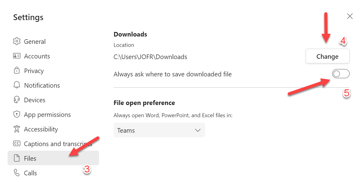 Choose Where To Save Downloaded Files From Microsoft Teams HANDS ON Teams